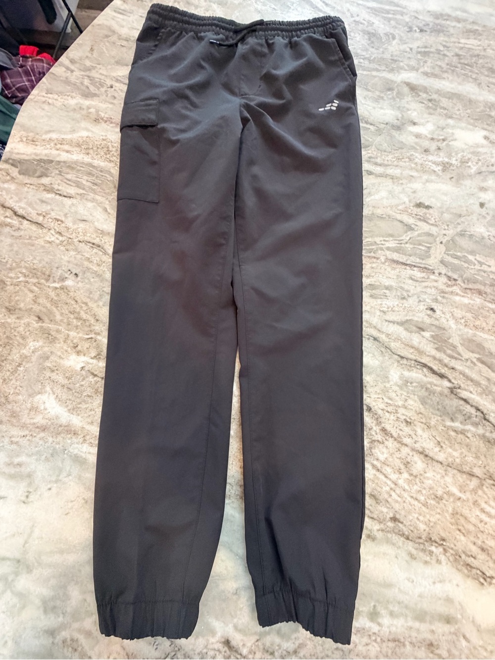 BCG Black Athletic Jogger Pants Women’s Large Drawstring Cargo Pocket Activewear